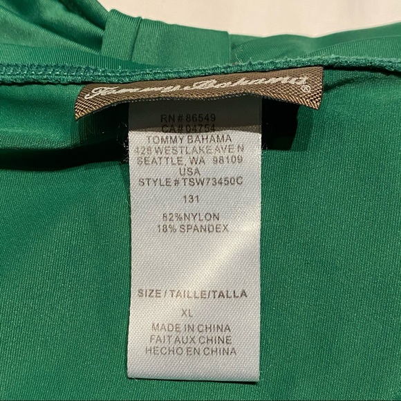 Tommy Bahama Pearl Green Swim Dress XL - Picture 5 of 8